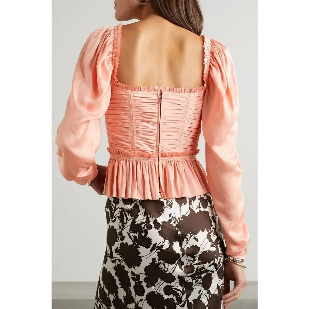 Ulla Johnson Mia Blouse in Tuberose US10